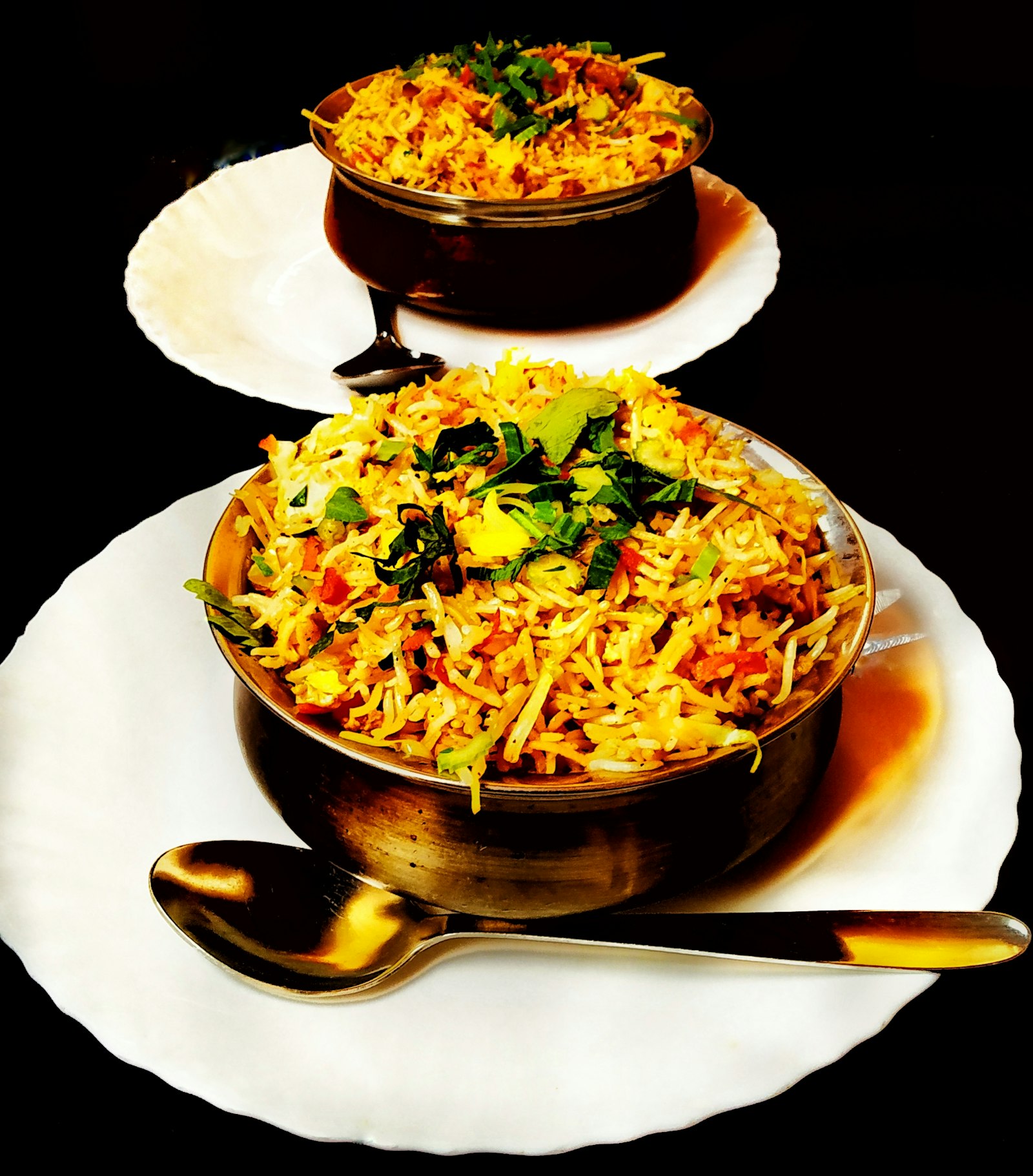 Biryani handi servings